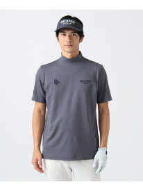 ＜MEN＞PURPLE LABEL / クールマックス(R)モックネックシャツ BEAMS GOLF PURPLE LABEL ビームス ゴルフ トップス カットソー・Tシャツ グレー【送料無料】[Rakuten Fashion]