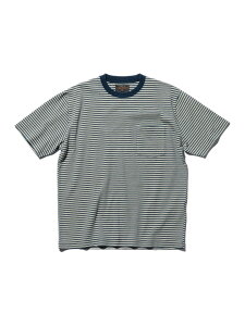 Pocket Tee Indigo Stripe BEAMS PLUS �r�[���X ���� �g�b�v�X �J�b�g�\�[�ET�V���c �C�G���[ �O���[�� ���b�h �z���C�g�y���������z[Rakuten Fashion]