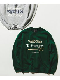 【SALE／40%OFF】BEAMS T / Welcome To Paradice クルーネック スウェット BEAMS T ビームスT トップス スウェット・トレーナー グレー【RBA_E】【送料無料】[Rakuten Fashion]