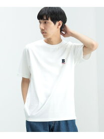 BEAMS HEART / エンブレム クルーネック Tシャツ BEAMS HEART MEN ビームス ハート トップス カットソー・Tシャツ ホワイト ネイビー【送料無料】[Rakuten Fashion]