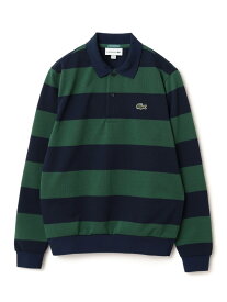 ＜WOMEN＞【別注】LACOSTE / ボーダー ロングスリーブ ポロシャツ BEAMS GOLF ORANGE LABEL ビームス ゴルフ トップス ポロシャツ オレンジ ホワイト グリーン【先行予約】*【送料無料】[Rakuten Fashion]