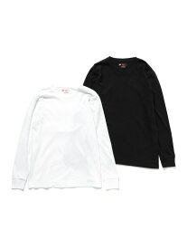 Hanes / Japan Fit Long Sleeve T-shirts 2 Pieces BEAMS MEN ビームス メン インナー・ルームウェア ボクサーパンツ・トランクス ホワイト【送料無料】[Rakuten Fashion]