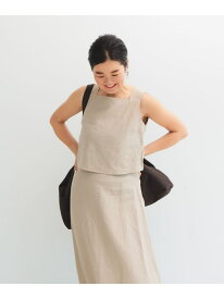 【SALE／30%OFF】【7/3新規値下げ】リネン ビスチェ .M 25SS ノースリーブ シルエット Demi-Luxe BEAMS デミルクス ビームス トップス シャツ・ブラウス ホワイト ブラック【RBA_E】【送料無料】[Rakuten Fashion]