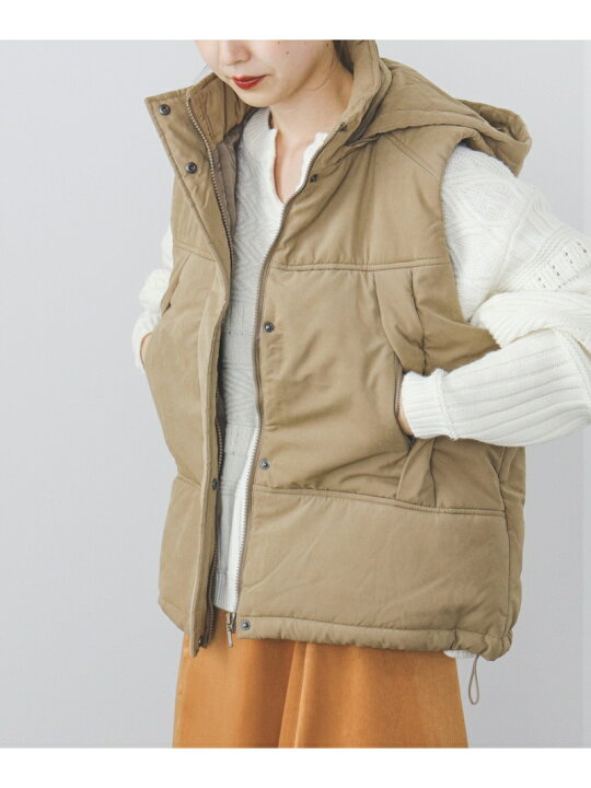 楽天市場】BEAMS HEART / 中綿 フードベスト BEAMS HEART WOMEN 