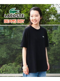 LACOSTE for BEAMS BOY / 別注 Aライン Tシャツ 24SS BEAMS BOY ビームス ウイメン トップス カットソー・Tシャツ ブラック ピンク ネイビー【送料無料】[Rakuten Fashion]