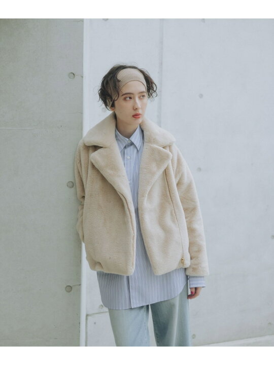 楽天市場】【SALE／20%OFF】ファー ブルゾン 25AW 秋冬 軽量 防寒 