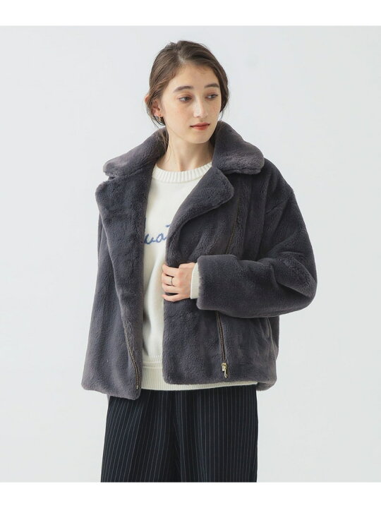 楽天市場】【SALE／20%OFF】ファー ブルゾン 25AW 秋冬 軽量 防寒 