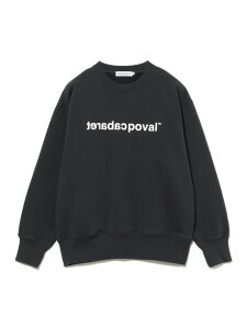 �ySALE�^30%OFF�zCabaret Poval / Logo Crewneck BEAMS T �r�[���XT �g�b�v�X �X�E�F�b�g�E�g���[�i�[ �u���b�N�yRBA_E�z�y���������z[Rakuten Fashion]