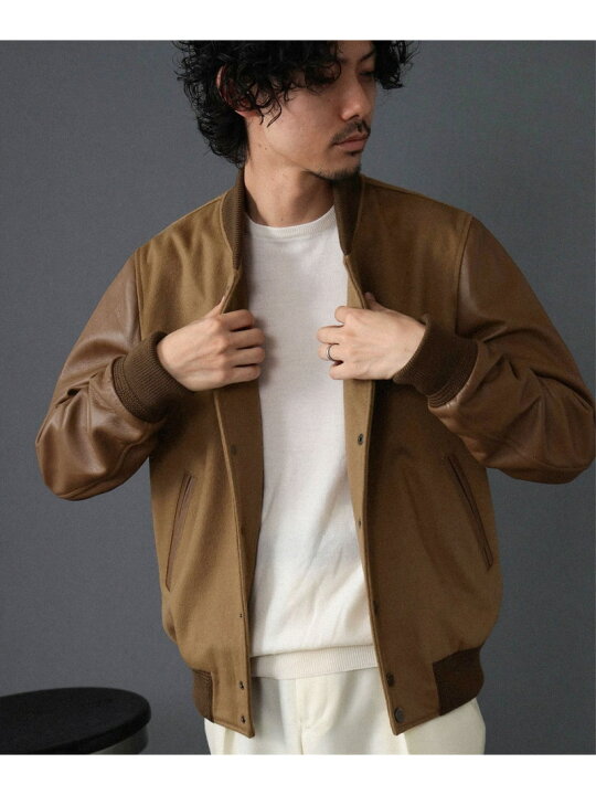 楽天市場】CINQUANTA / 別注 コンビレザー スタジャン BEAMS F 