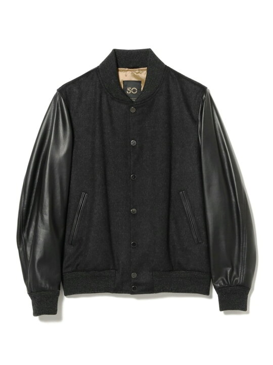 楽天市場】CINQUANTA / 別注 コンビレザー スタジャン BEAMS F  