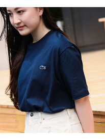 LACOSTE / クルーネック Tシャツ 25SS ｜ギフト 定番 25SS きれいめ カジュアル 春夏 プレゼント ユニセックス BEAMS F ビームス メン トップス カットソー・Tシャツ ブラック ネイビー ホワイト【送料無料】[Rakuten Fashion]