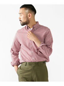 BEAMS PLUS / コットンツイル ギンガムチェック ボタンダウンシャツ BEAMS MEN ビームス メン トップス シャツ・ブラウス ブラック レッド ネイビー【送料無料】[Rakuten Fashion]