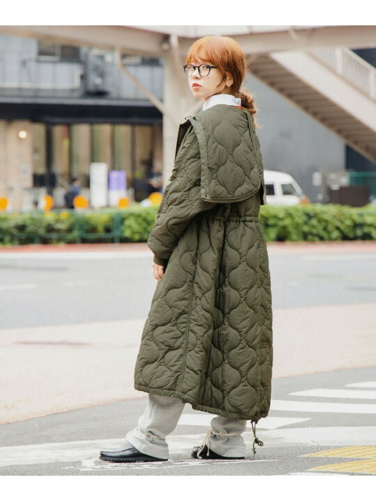 楽天市場】【SALE／30%OFF】ナイロン キルティング フード コート 24AW 