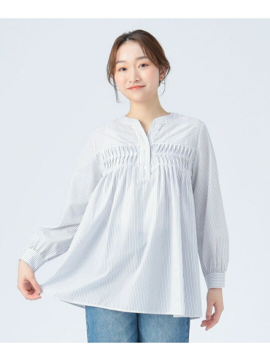 楽天市場】【SALE／30%OFF】【6/4新規値下げ】変形タック ノーカラー 