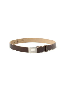 Plate Belt Horween Leather BEAMS PLUS �r�[���X ���� �t�@�b�V�����G�� �x���g �u���b�N �u���E���y���������z[Rakuten Fashion]