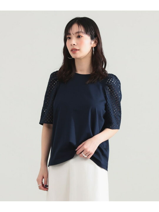 楽天市場】刺繍レース スリーブ Tシャツ Demi-Luxe BEAMS デミルクス 