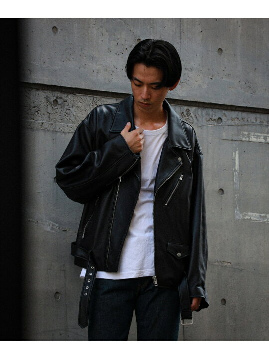 楽天市場】BEAMS / ルーズ ダブル レザーライダース ジャケット BEAMS  