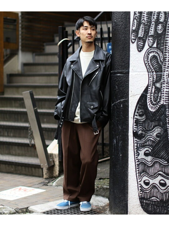 楽天市場】BEAMS / ルーズ ダブル レザーライダース ジャケット BEAMS 