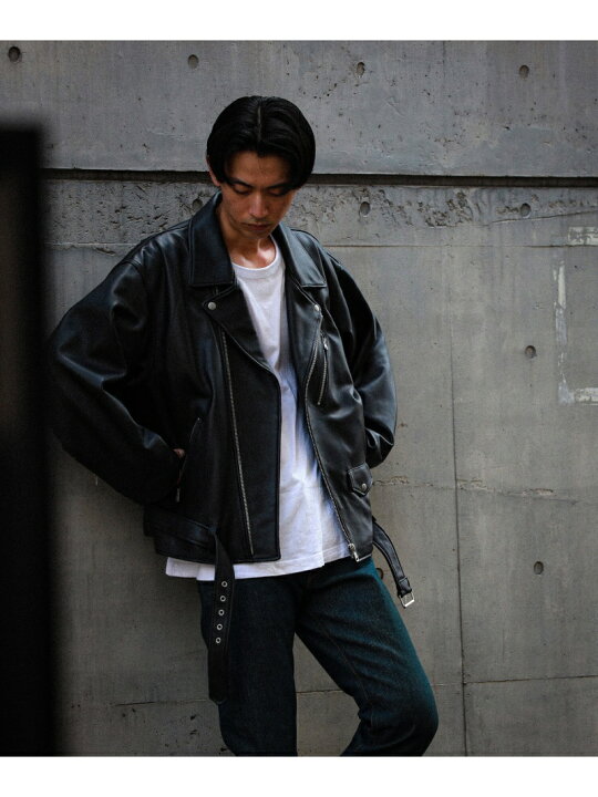楽天市場】BEAMS / ルーズ ダブル レザーライダース ジャケット BEAMS 