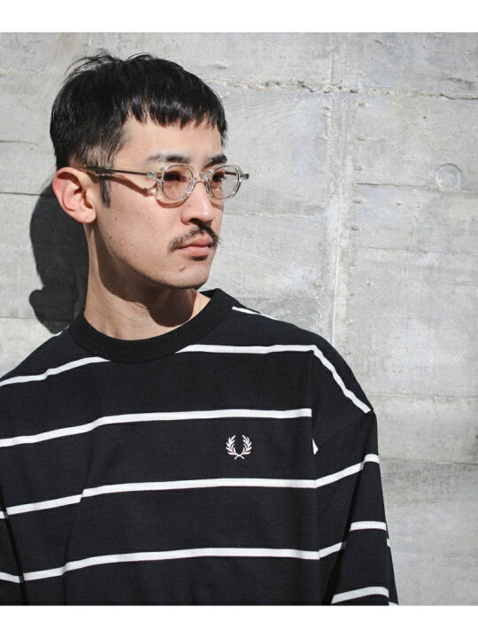 楽天市場】FRED PERRY * BEAMS / 別注 ボーダー オーバーサイズ ピケ T 