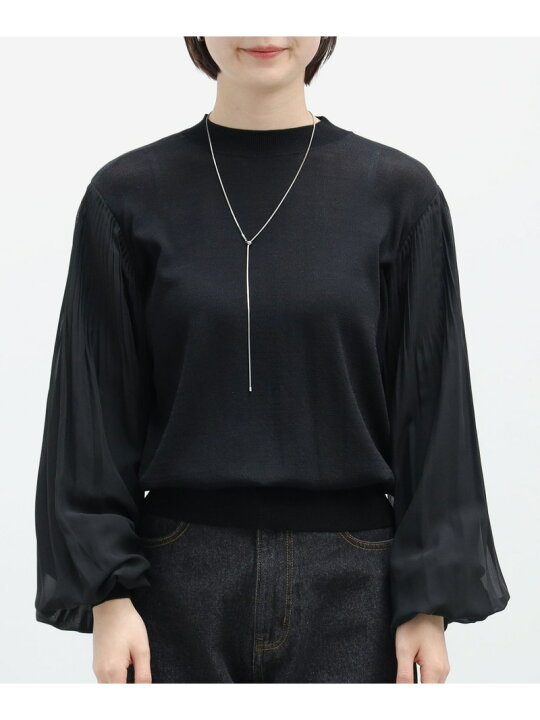 楽天市場】プリーツボリュームスリーブ ニットプルオーバー BEAMS  