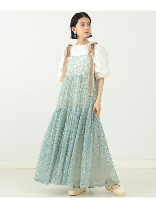 楽天市場】CAROLINA GLASER / 刺繍フラワー ロング ワンピース 