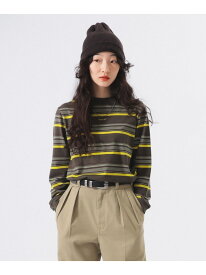 ボーイ エンブロイダリー ボーダー ロングスリーブ Tシャツ BEAMS BOY ビームス ウイメン トップス カットソー・Tシャツ ネイビー ホワイト【先行予約】*【送料無料】[Rakuten Fashion]