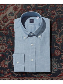 ライト シャンブレー ボタンダウンシャツ BEAMS F ビームス メン トップス シャツ・ブラウス ブルー【送料無料】[Rakuten Fashion]