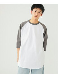 BEAMS / ルーズ ベースボール Tシャツ BEAMS ビームス メン トップス カットソー・Tシャツ ベージュ ブラウン グリーン【送料無料】[Rakuten Fashion]