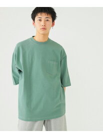 BEAMS / ステッチ ルーズ Tシャツ BEAMS ビームス メン トップス カットソー・Tシャツ グリーン グレー パープル【先行予約】*【送料無料】[Rakuten Fashion]