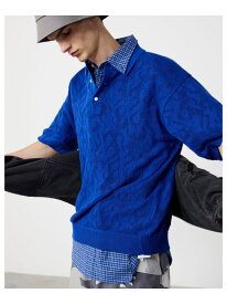 【SALE／50%OFF】【8/6再値下げ】BEAMS｜12 Gauge Mesh Polo Shirt｜メンズ ポロシャツ ニットポロ｜メッシュ編み 通気性 ドライタッチ｜ワイドフィット ストレッチ｜春夏 BEAMS ビームス メン トップス ポロシャツ グレー ブルー【RBA_E】【送料無料】[Rakuten Fashion]