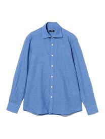 リネンコットン ワイドカラーシャツ Brilla per il gusto ビームス メン トップス シャツ・ブラウス ブルー ホワイト ブラウン ブラック【送料無料】[Rakuten Fashion]