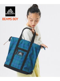 【別注】GREGORY / VINTAGE SIMPLE TOTE CHECK トートバッグ 旅行 フェス キャンプ 通勤通学 帰省 ギフト プレゼント BEAMS BOY ビームス ウイメン バッグ トートバッグ ブラック【送料無料】[Rakuten Fashion]