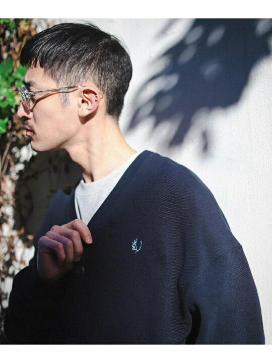 楽天市場】FRED PERRY * BEAMS / 別注 ピケ カーディガン BEAMS MEN 