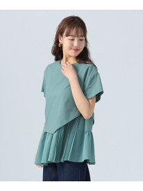 【SALE／30%OFF】アシメ 異素材 プルオーバー BEAMS HEART WOMEN ビームス ハート トップス カットソー・Tシャツ ホワイト ブラック【RBA_E】[Rakuten Fashion]