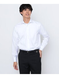 BEAMS HEART / バスケットウィーブ ワイドカラーシャツ BEAMS HEART MEN ビームス ハート トップス シャツ・ブラウス ホワイト ブルー【送料無料】[Rakuten Fashion]