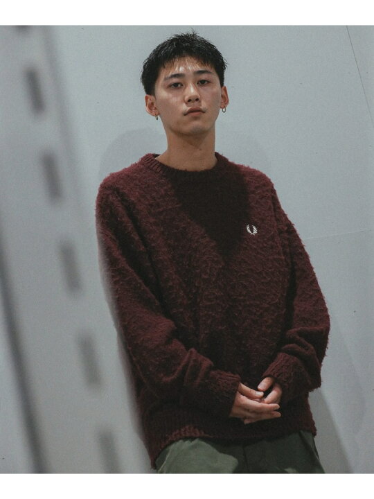 楽天市場】【別注】FRED PERRY / フラッフィー クルーネックニット 