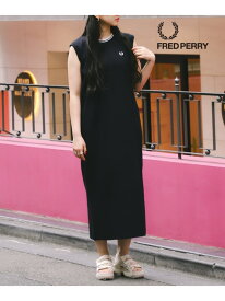 【別注/ノースリーブ/スポーティー/コットン/洗濯機OK】FRED PERRY / TIPPED PIQUE DRESS フレッドペリー ピケドレス ワンピース Ray BEAMS ビームス ウイメン ワンピース・ドレス その他のワンピース・ドレス ホワイト ブラック【送料無料】[Rakuten Fashion]