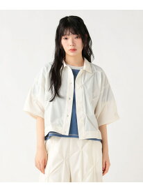 【洗濯機洗い可】ピン 刺繍 シャツ 25SS 半袖 BEAMS HEART WOMEN ビームス ハート トップス シャツ・ブラウス ホワイト ブラック【送料無料】[Rakuten Fashion]