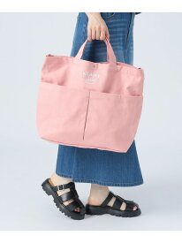 スマイル 刺繍 ロゴ バッグ (A4サイズ収納可能) 25SS トートバッグ ショルダーバッグ 斜めがけ レディース BEAMS HEART WOMEN ビームス ハート バッグ その他のバッグ ピンク ホワイト グレー ブルー【先行予約】*【送料無料】[Rakuten Fashion]