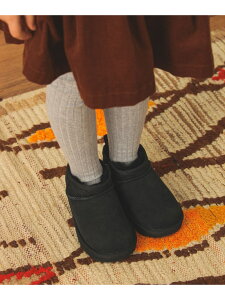 UGG(R) / �L�b�Y CLASSIC ULTRA MINI (13.5~18.5cm) 25AW �M�t�g �v���[���g �u�[�c ���ǂ� �r�[���X �R�h�� �r�[���X �V���[�Y�E�C �X�j�[�J�[ �u���b�N �u���E���y���������z[Rakuten Fashion]