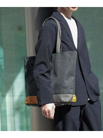 BEAMS HEART｜トートバッグ メンズ ビジネス｜A4対応 大容量 軽量｜ポリエステル 杢素材 多機能ポケット｜通勤 通学 出張｜合成皮革コンビ BEAMS HEART MEN ビームス ハート バッグ トートバッグ グレー ブラック【先行予約】*【送料無料】[Rakuten Fashion]