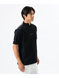 ORANGE LABEL / 切り替え ハーフジップ モックネックシャツ BEAMS GOLF ORANGE LABEL ビームス ゴルフ トップス カットソー・Tシャツ ブラック ホワイト ネイビー【送料無料】[Rakuten Fashion]