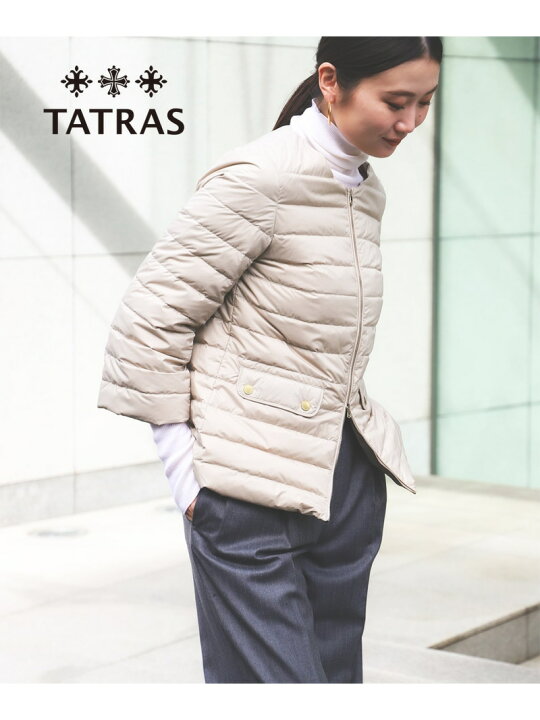 楽天市場】【別注】TATRAS / ACACIA ノーカラー ライトダウン 
