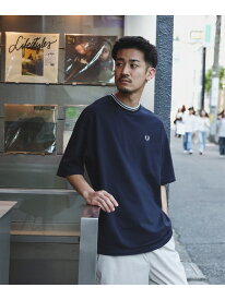 【別注】FRED PERRY / オーバーサイズ ピケ Tシャツ BEAMS ビームス メン トップス カットソー・Tシャツ ホワイト ブラック ネイビー【送料無料】[Rakuten Fashion]