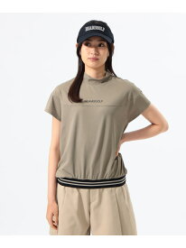 ORANGE LABEL/ リブ編みラインヘム モックネックシャツ BEAMS GOLF ORANGE LABEL ビームス ゴルフ トップス スウェット・トレーナー ブラック グリーン ホワイト【送料無料】[Rakuten Fashion]