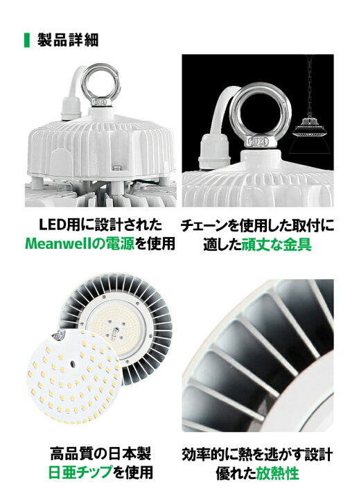 楽天市場】LED水銀灯 400W水銀灯相当 高天井用LED 反射笠 LED照明 屋外 