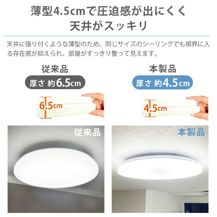 楽天市場】LEDシーリングライト 2台セット 8畳 6畳 調光 調色 LED 