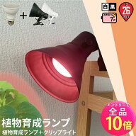 【全品ポイント10倍※エントリー必要】LED電球付き クリップライト E26 LED 植物育成 水耕栽培 LEDライト…