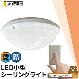 LEDシーリングライト 小型 LED ミニ シーリングライト 調色 明るさ切り替え 防水 天井直付灯 階段 廊下 玄関 クローゼット 脱衣所 浴室 ライト 天井照明 おしゃれ 節電 洋室 和室 照明器具 CL-W2C270-IP ビームテック